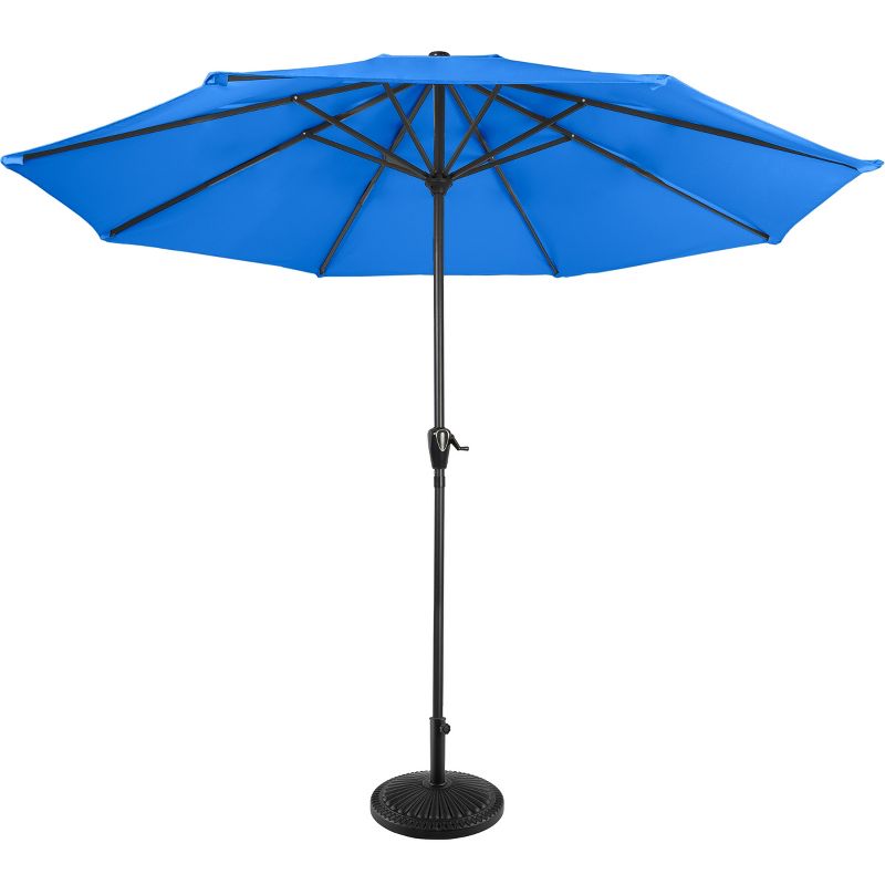 Nature Spring 9-ft Easy Crank Patio Umbrella with Vented Canopy for Deck, Balcony, Backyard, or Pool, 1 of 6