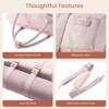 Small Gym Bag for Women with Yoga mat Holder, Mini Duffle Bag for Travel with Wet Pocket - 3 of 4