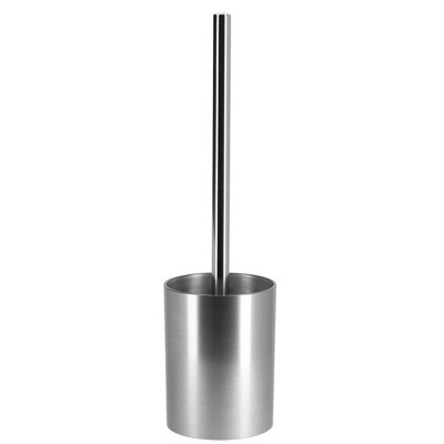 Evideco French Home Goods Modern Brushed Toilet Brush and Holder Set - Durable, Stylish Design with Replaceable Head - Perfect for Any Bathroom Decor