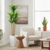 Orieon 4.8FT Artificial Dracaena (Brazil Wood) Tree, Tall Faux Plant in White Planter for Home & Office Decor - 2 of 4