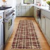 Washable Rug Modern Plaid Rug Non Slip Non Shedding Rug Low Pile Rugs Foldable Indoor Carpet for Living Room Bedroom Study Room Guest Room Playroom - 2 of 4