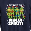 Boys' - Teenage Mutant Ninja Turtles - Get Into The Ninja Spirit Graphic Long Sleeve Fleece Sweatshirt - 2 of 4