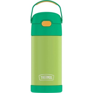 Thermos 12 oz. Kid's Funtainer Insulated Stainless Steel Bottle - Lime/Orange - 1 of 2