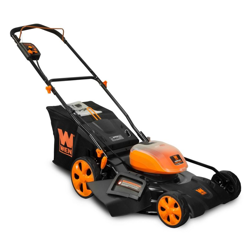WEN 40441 40V Max 21&#34; Cordless 3-in-1 Lawn Mower With Two Batteries 16gal Bag &#38; Charger, 3 of 8