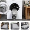 Machine Washable Runner Rug Modern Border Low Pile Non-Shedding Soft Gradient Faux Wool Print Entryway Bathroom - 3 of 4