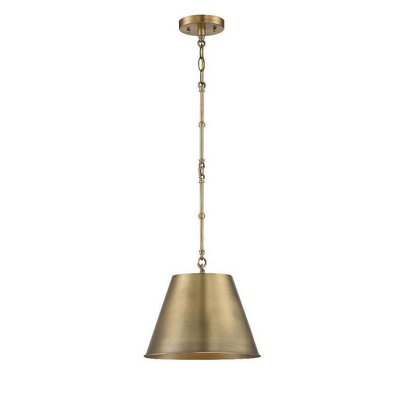 Savoy House Alden 1 - Light Pendant in  Warm Brass, 1 of 6