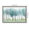 Amanti Art Teal Silver (Trees) by Allison Pearce Canvas Wall Art Print Framed 23 x 16-in. - 4 of 4