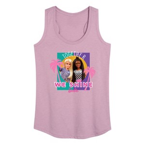 Women's - Barbie - Together We Shine Graphic Racerback Tank - 1 of 4
