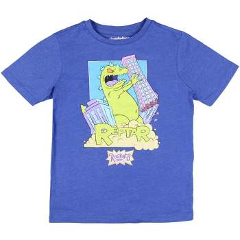 Nickelodeon Boys' Rugrats Reptar Building Smash Graphic Print T-Shirt
