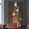 Rennnsan Irelith 14" W 3 - Light Dome Textured Glass Modern Dimmable Chandelier in Black - 4 of 4