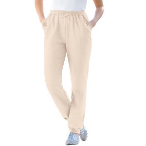 Woman Within Petite Better-Fleece Pull-On Jogger Sweatpants - 1 of 4