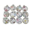 Northlight 12ct Clear 'The Twelve Days of Christmas' Glass Disc Ornaments 3" - 2 of 3