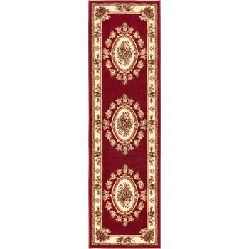 Well Woven Pastoral Medallion French European Floral Formal Traditional Modern Classic Thick Soft Area Rug