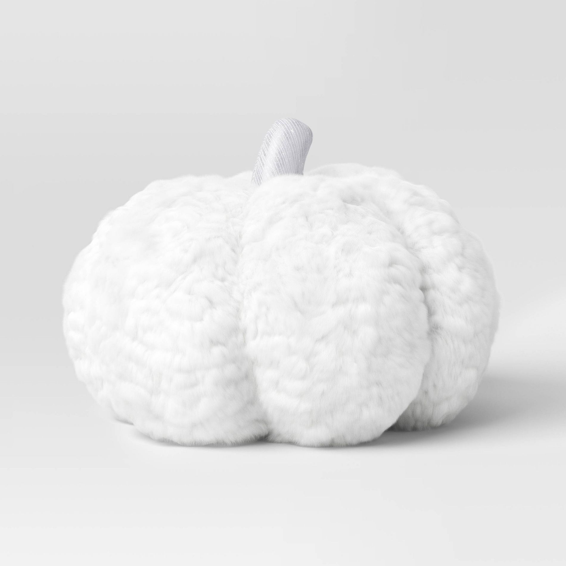 8"x10" Novelty Shaped Plush Pumpkin Throw Pillow White - Hyde and EEK! Boutique™