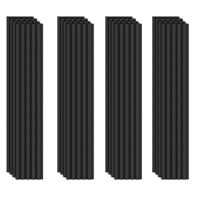 0.35 in. x 0.5 ft. x 4 ft. Composite Sound Absorbing Decorative Wall Paneling 16-Pack