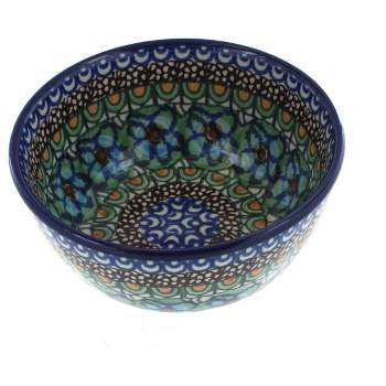Blue Rose Polish Pottery 17 Ceramika Dessert Bowl