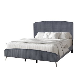 New Classic Furniture,Kailani Wood California King Bed, Gray - 1 of 4
