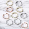 Iced Out Hoop Earrings, Cubic Huggie Cartilage Cuff, Hypoallergenic Gold Luxury Round Circle Earrings for Men Women - 4 of 4