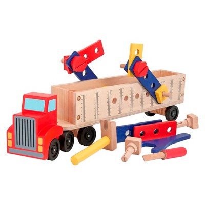 Melissa & Doug Big Rig Truck Wooden Building Set (22pc)