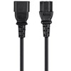 Monoprice Extension Cord - 3 Feet - Black (6 Pack) IEC 60320 C14 to IEC 60320 C13, 16AWG, 13A, SJT, For Powering Computers, Monitors - 2 of 4