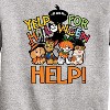 Boys' - Paw Patrol - Yelp For Halloween Help Graphic Long Sleeve Fleece Sweatshirt - 2 of 4