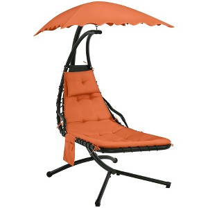 Yaheetech Outdoor Hanging Chaise Lounger with Stand - 1 of 4