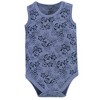 Hudson Baby Infant Boy Cotton Sleeveless Bodysuits 5pk, Pineapple - image 3 of 4