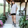 Anna-Kaci Women's Boyfriend Short-Sleeve Hoodie - 4 of 4