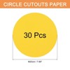 Unique Bargains Blank Smooth Circle Cardstock for DIY Crafts Classroom Decoration 30 Pcs - 2 of 4