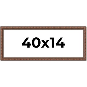 PosterPalooza | 40x14 Modern Bamboo Picture Frame, UV Acrylic, 5 Finishes - 1 of 4