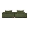 Corduroy Fabric Comfy Sofa with Rubber Wood Legs, Sleeper Couch with 4 Pillows for Living Room, Bedroom, Office, Indoor Furniture - Maison Boucle - 4 of 4