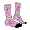 Watercolor Roses Women Printed Crew Socks Funny Funky Socks Soft Polyester Novelty Gifts for Artists Men - 3 of 4