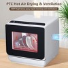 Dishwasher Countertop Mini Dish Washer 5 Washing Programs With 4.5L Water Tank & Air Dry Function - 3 of 4