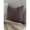 Aspen Sweater Cable Knit Pillow - 2 of 3