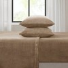 True North by Sleep Philosophy Soloft Plush Micro Plush Sheet Set Taupe - 3 of 4