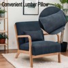 RISOKEYS Mid-Century Modern Accent Chair with Pillow: Stylish Corduroy Upholstery & Easy Assembly - for Living Room, Bedroom, Balcony Decor - 2 of 4