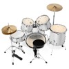 Ashthorpe 5-Piece Professional Adult Drum Set with Remo Drumheads and Premium Brass Cymbals - 3 of 4