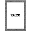 PosterPalooza | Distressed Black Picture Frame - UV Acrylic, Foam Board Backing, Hanging Hardware - 2 of 4