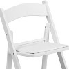 Flash Furniture HERCULES 10 Pack Kids White Resin Folding Event Party Chair with Vinyl Padded Seat - 4 of 4