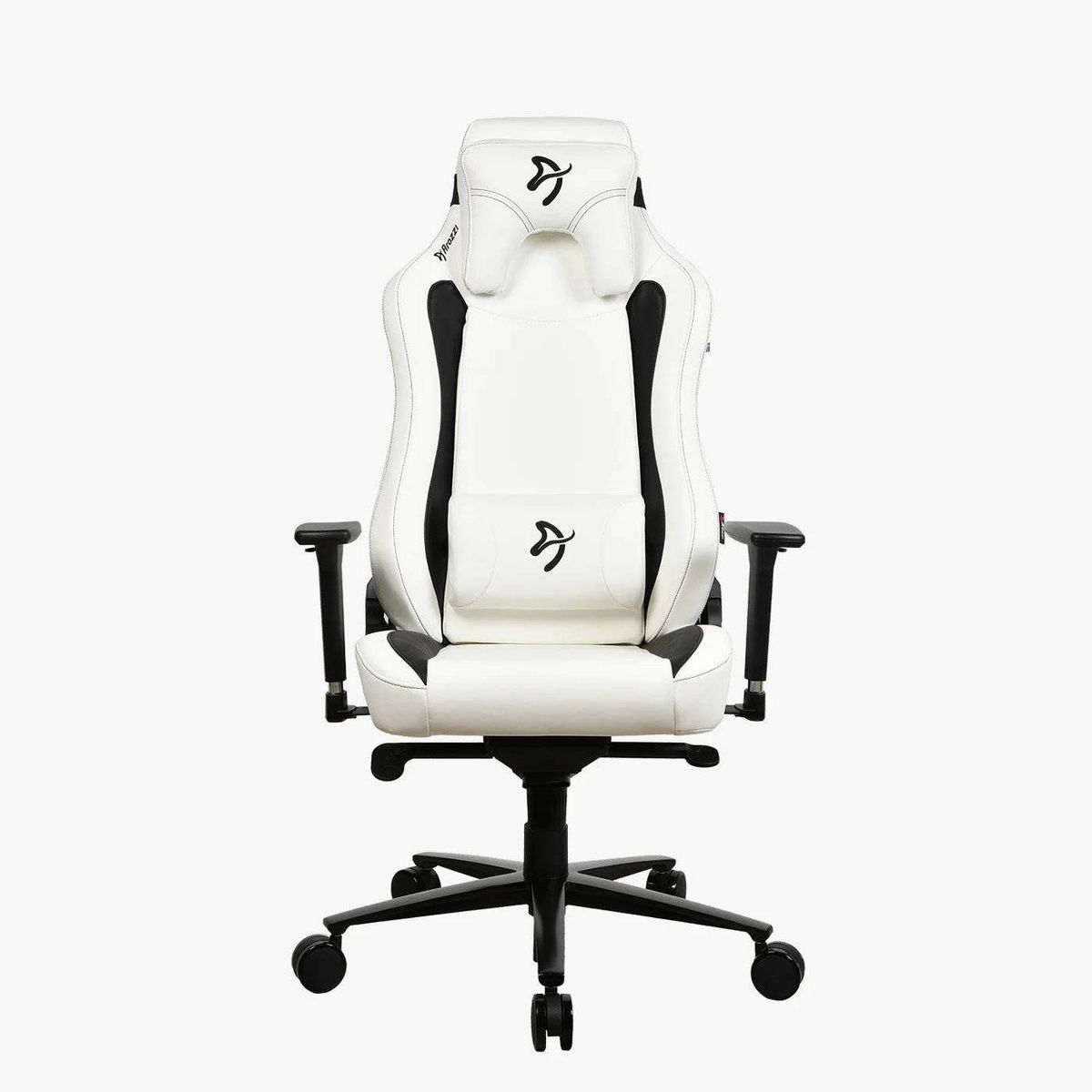 Arozzi Vernazza Office and Gaming Chair with High Backrest Recliner Swivel Tilt Rocker Adjustable Height and Adjustable Lumbar and Neck Support White