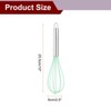 Unique Bargains Silicone Stainless Steel Non-Stick Coated Heat-Resistant Whisk 5 Pcs - 2 of 4
