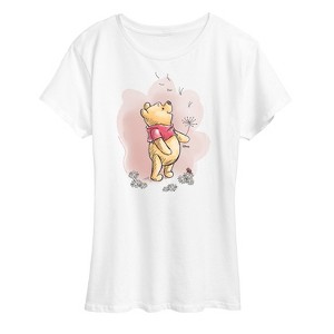 Women's - Winnie the Pooh - Watercolor Dandelion Seeds Short Sleeve Graphic T-Shirt - 1 of 4