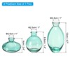 Unique Bargains Glass Vintage Home Wedding Table Centerpieces Decor Flower Vase 3 Pcs - 2 of 4