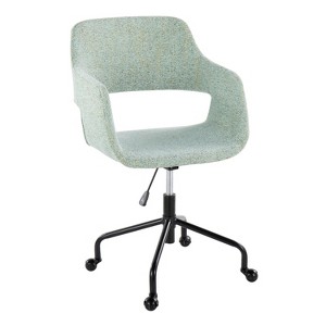 TiramisuBest Green Fabric Contemporary Adjustable Office Chair with 360¡ã Swivel, Cushioned Seats and Backs - 1 of 4