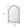 HomeRoots 48" Gold Metal Double Arch Framed Accent Mirror - 3 of 4