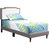 CAVINAS Twin Size Modern Casual Platform Bed Frame with High Upholstered Headboard,No Box Spring Needed - 2 of 4