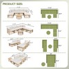 7 Pieces Outdoor Patio Furniture, All-Weather Rattan Sectional Sofa Set with Thick Cushions and Pillows - 4 of 4