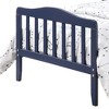 Infurnic Beds, Toddler Single Bed with Safety Guardrails and Headboard, Low To Floor Design for Toddler Children, Blue, 70"*36"*27" - 4 of 4