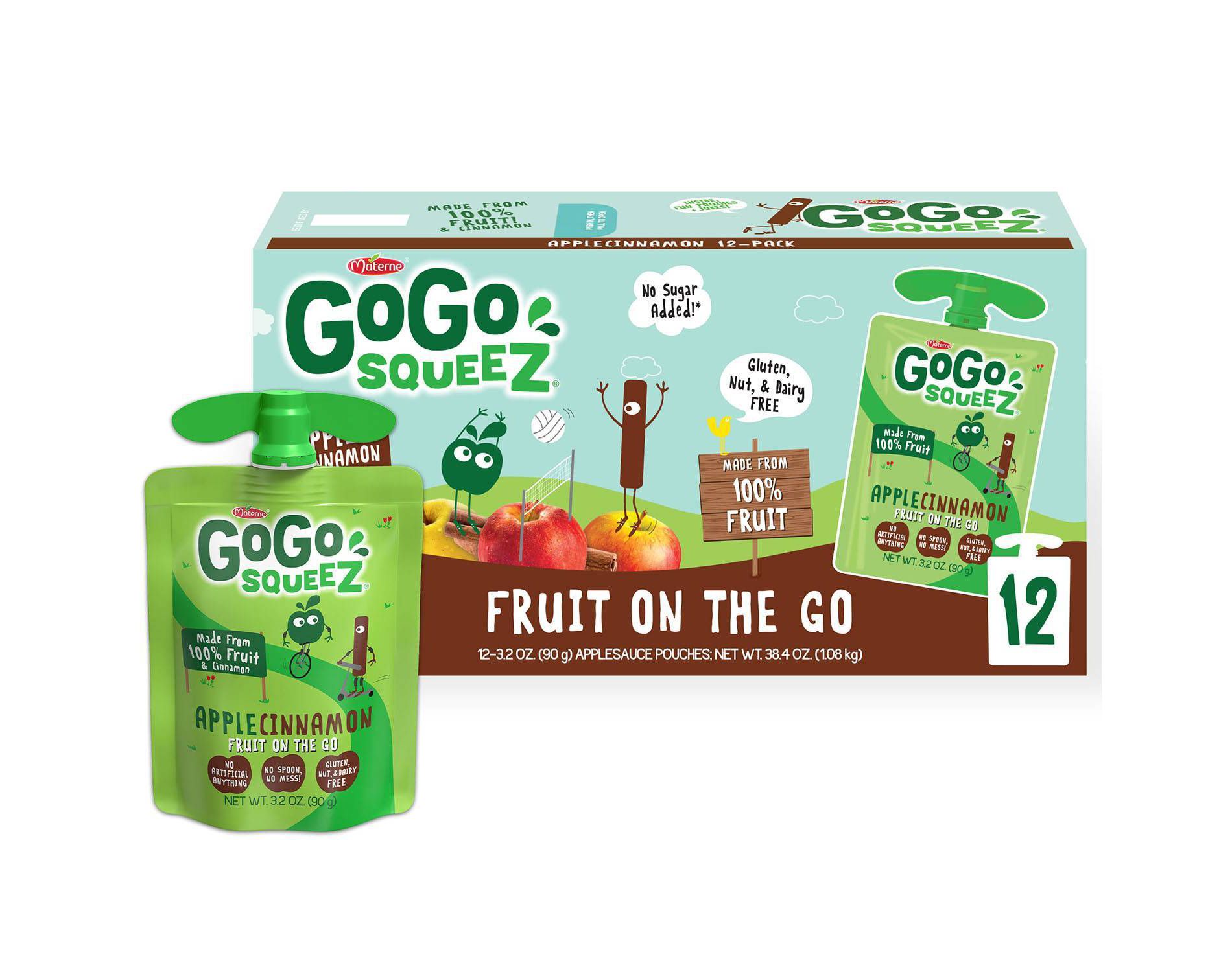 GoGo squeeZ Applesauce, Apple Cinnamon 
