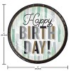 Creative Converting Minted Milestone Chocolate Chip Mint 70th Birthday Plates and Napkins Set 16ct - 3 of 4